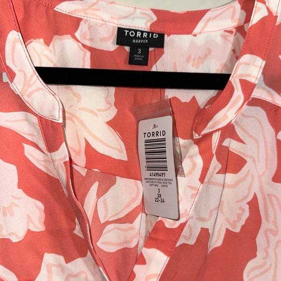 NEW Torrid Orange Blouse - Picture 2 of 5